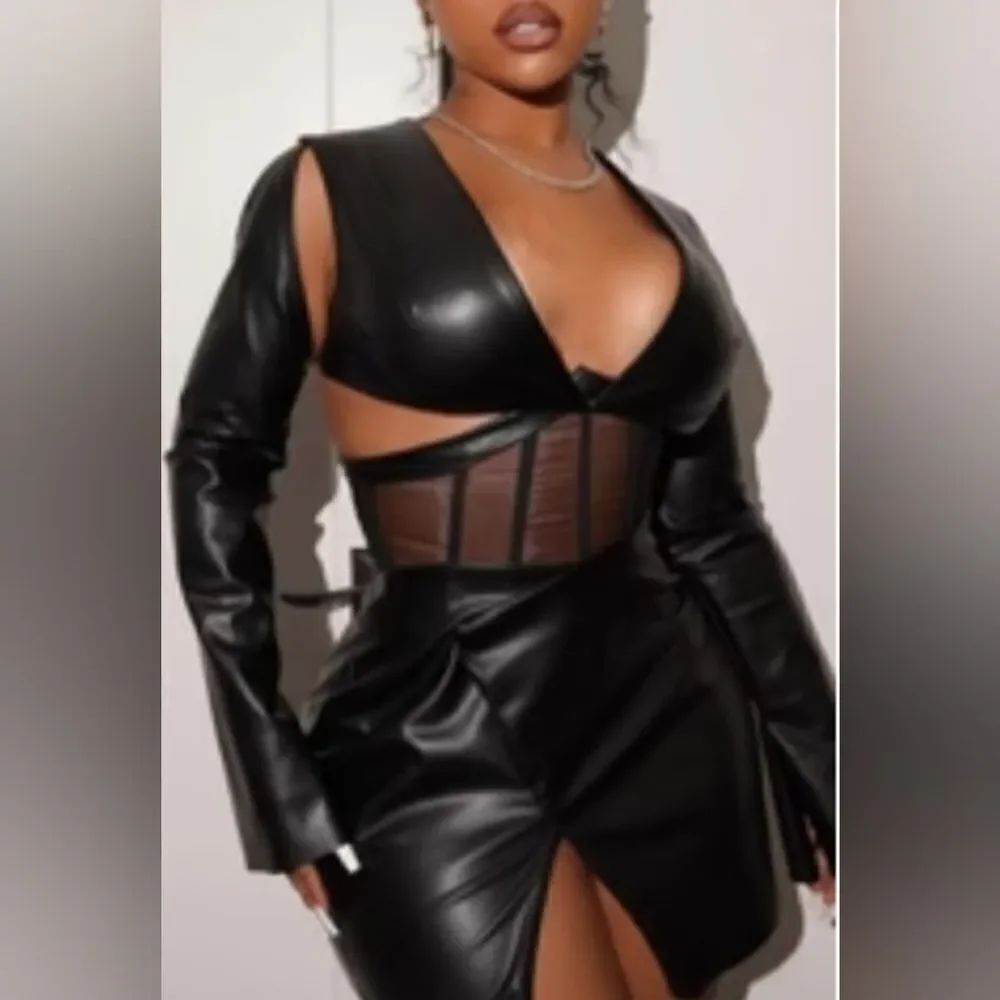 Leather like cut-out